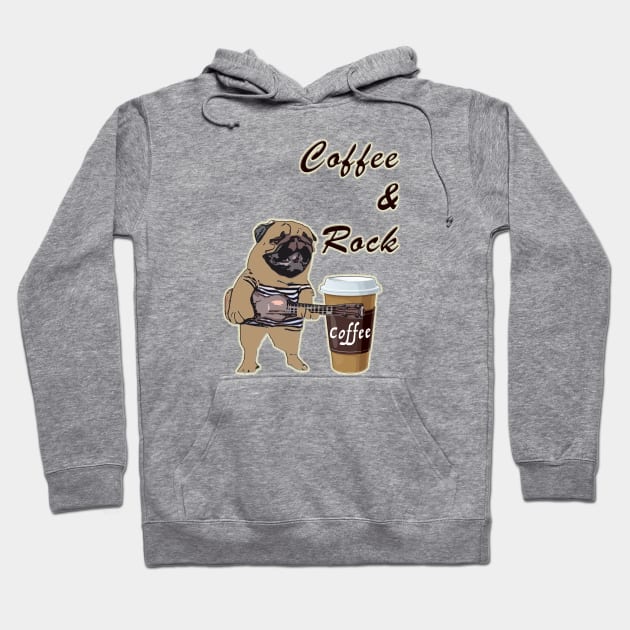 Coffee and Rock with your best friend Hoodie by aastal72